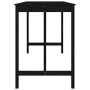 High bar table solid black pine wood 180x80x110 cm by vidaXL, Kitchen and dining tables - Ref: Foro24-822166, Price: 211,56 €...
