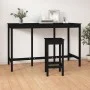 High bar table solid black pine wood 180x80x110 cm by vidaXL, Kitchen and dining tables - Ref: Foro24-822166, Price: 208,28 €...