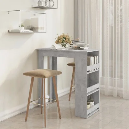 Hochtisch mit Ablagefläche betongrau 102x50x103,5 cm von vidaXL, Küchen- und Esstische - Ref: Foro24-809471, Preis: 69,73 €, ...