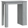 Sonoma grauer Hochtisch mit Ablage 102x50x103,5 cm von vidaXL, Küchen- und Esstische - Ref: Foro24-812967, Preis: 77,11 €, Ra...