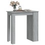 Sonoma grauer Hochtisch mit Ablage 102x50x103,5 cm von vidaXL, Küchen- und Esstische - Ref: Foro24-812967, Preis: 77,11 €, Ra...