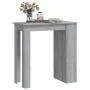 Sonoma gray high table with shelf 102x50x103.5 cm by vidaXL, Kitchen and dining tables - Ref: Foro24-812967, Price: 76,06 €, ...