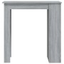 Sonoma grauer Hochtisch mit Ablage 102x50x103,5 cm von vidaXL, Küchen- und Esstische - Ref: Foro24-812967, Preis: 77,11 €, Ra...