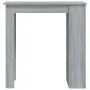 Sonoma gray high table with shelf 102x50x103.5 cm by vidaXL, Kitchen and dining tables - Ref: Foro24-812967, Price: 76,06 €, ...