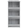 Sonoma grauer Hochtisch mit Ablage 102x50x103,5 cm von vidaXL, Küchen- und Esstische - Ref: Foro24-812967, Preis: 77,11 €, Ra...