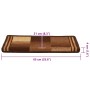 Alfombrillas de escalera autoadhesivas 5 uds marrón 65x21x4 cm