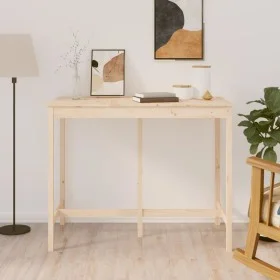 Tall solid pine wood bar table 140x80x110 cm by vidaXL, Kitchen and dining tables - Ref: Foro24-822157, Price: 103,03 €, Disc...