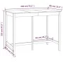 Stehtisch aus massivem Zirbenholz 140x80x110 cm von vidaXL, Küchen- und Esstische - Ref: Foro24-822157, Preis: 103,03 €, Raba...