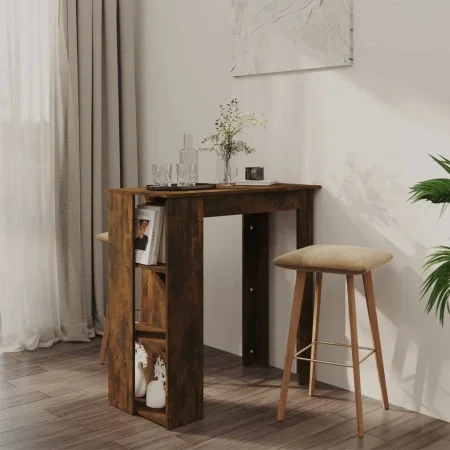 High table with smoked oak shelf 102x50x103.5 cm by vidaXL, Kitchen and dining tables - Ref: Foro24-812963, Price: 65,23 €, D...