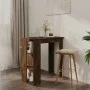 High table with smoked oak shelf 102x50x103.5 cm by vidaXL, Kitchen and dining tables - Ref: Foro24-812963, Price: 65,23 €, D...