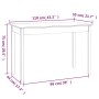 Esstisch aus massivem Kiefernholz, 110 x 55 x 75 cm von vidaXL, Küchen- und Esstische - Ref: Foro24-814249, Preis: 74,23 €, R...