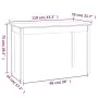 Mesa de comedor madera maciza de pino 110x55x75 cm de vidaXL, Mesas de cocina y de comedor - Ref: Foro24-814249, Precio: 70,7...
