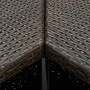 Brauner Eck-Stehtisch aus synthetischem Rattan, 100 x 50 x 105 cm von vidaXL, Küchen- und Esstische - Ref: Foro24-313480, Pre...