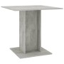 Esstisch Sperrholz Beton grau 80x80x75 cm von vidaXL, Küchen- und Esstische - Ref: Foro24-800256, Preis: 68,27 €, Rabatt: %