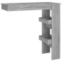 Grauer Bartisch aus Sperrholz, 102 x 45 x 103,5 cm von vidaXL, Küchen- und Esstische - Ref: Foro24-817223, Preis: 56,98 €, Ra...