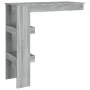 Gray plywood wall bar table 102x45x103.5cm by vidaXL, Kitchen and dining tables - Ref: Foro24-817223, Price: 56,18 €, Discoun...
