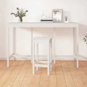High bar table solid white pine wood 180x80x110 cm by vidaXL, Kitchen and dining tables - Ref: Foro24-822163, Price: 147,17 €...