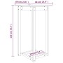Stehtisch aus massivem Kiefernholz, 60 x 60 x 110 cm von vidaXL, Küchen- und Esstische - Ref: Foro24-822177, Preis: 56,02 €, ...