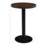 Dark brown 50 cm MDF bistro table by vidaXL, Kitchen and dining tables - Ref: Foro24-286419, Price: 111,42 €, Discount: %