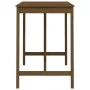 High bar table made of solid pine wood in honey brown color, measuring 140x80x110cm. by vidaXL, Kitchen and dining tables - R...