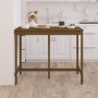 Stehtisch massives Kiefernholz honigbraun 140x80x110cm von vidaXL, Küchen- und Esstische - Ref: Foro24-822160, Preis: 181,28 ...