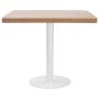Hellbrauner MDF-Bistrotisch 80x80 cm von vidaXL, Küchen- und Esstische - Ref: Foro24-286432, Preis: 211,33 €, Rabatt: %