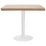 Light brown MDF bistro table 80x80 cm by vidaXL, Kitchen and dining tables - Ref: Foro24-286432, Price: 177,86 €, Discount: %