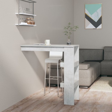 Grauer Bartisch aus Sperrholz, 102 x 45 x 103,5 cm von vidaXL, Küchen- und Esstische - Ref: Foro24-811785, Preis: 61,90 €, Ra...
