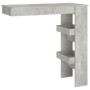 Grauer Bartisch aus Sperrholz, 102 x 45 x 103,5 cm von vidaXL, Küchen- und Esstische - Ref: Foro24-811785, Preis: 61,90 €, Ra...