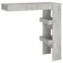 Gray plywood wall bar table 102x45x103.5cm by vidaXL, Kitchen and dining tables - Ref: Foro24-811785, Price: 60,62 €, Discoun...