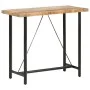 Solid mango wood bar table, rough texture, 120x58x107 cm by vidaXL, Kitchen and dining tables - Ref: Foro24-286611, Price: 26...