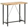 Solid mango wood bar table, rough texture, 120x58x107 cm by vidaXL, Kitchen and dining tables - Ref: Foro24-286611, Price: 26...