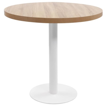 Hellbrauner MDF-Bistrotisch 80 cm von vidaXL, Küchen- und Esstische - Ref: Foro24-286423, Preis: 186,62 €, Rabatt: %