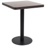 Mesa de jardín bistró MDF marrón oscuro 60x60 cm de vidaXL, Mesas de cocina y de comedor - Ref: Foro24-286431, Precio: 105,88...