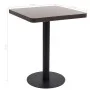 Mesa de jardín bistró MDF marrón oscuro 60x60 cm de vidaXL, Mesas de cocina y de comedor - Ref: Foro24-286431, Precio: 93,51 ...
