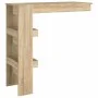Sonoma oak plywood wall bar table 102x45x103.5cm by vidaXL, Kitchen and dining tables - Ref: Foro24-811784, Price: 57,21 €, D...