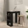 Black plywood bar table with storage shelf 102x50x103.5 cm by vidaXL, Kitchen and dining tables - Ref: Foro24-809468, Price: ...