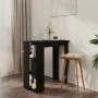 Bar table with black plywood shelf 102x50x103.5 cm by vidaXL, Kitchen and dining tables - Ref: Foro24-809459, Price: 73,64 €,...
