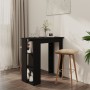 Bartisch mit schwarzem Sperrholzregal 102x50x103,5 cm von vidaXL, Küchen- und Esstische - Ref: Foro24-809459, Preis: 74,75 €,...