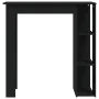 Bar table with black plywood shelf 102x50x103.5 cm by vidaXL, Kitchen and dining tables - Ref: Foro24-809459, Price: 73,64 €,...