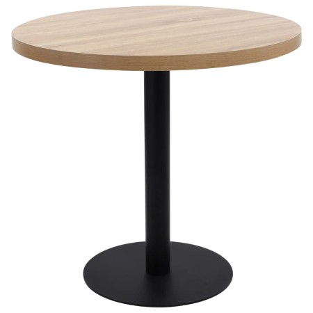 Light brown MDF bistro table 80 cm by vidaXL, Kitchen and dining tables - Ref: Foro24-286424, Price: 199,41 €, Discount: %