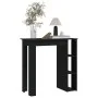 Bar table with black plywood shelf 102x50x103.5 cm by vidaXL, Kitchen and dining tables - Ref: Foro24-809459, Price: 73,64 €,...