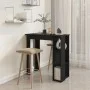 Bar table with black plywood shelf 102x50x103.5 cm by vidaXL, Kitchen and dining tables - Ref: Foro24-809459, Price: 73,64 €,...