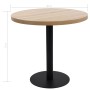 Hellbrauner MDF-Bistrotisch 80 cm von vidaXL, Küchen- und Esstische - Ref: Foro24-286424, Preis: 190,89 €, Rabatt: %