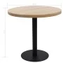 Light brown MDF bistro table 80 cm by vidaXL, Kitchen and dining tables - Ref: Foro24-286424, Price: 159,87 €, Discount: %