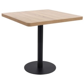 Bistro table light brown MDF 80x80 cm by vidaXL, Kitchen and dining tables - Ref: Foro24-286433, Price: 189,61 €, Discount: %