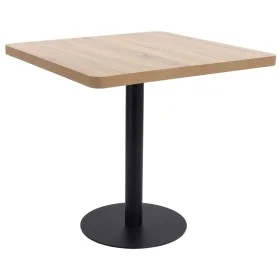 Hellbrauner MDF Bistrotisch 80x80 cm von vidaXL, Küchen- und Esstische - Ref: Foro24-286433, Preis: 166,17 €, Rabatt: %