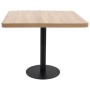 Hellbrauner MDF Bistrotisch 80x80 cm von vidaXL, Küchen- und Esstische - Ref: Foro24-286433, Preis: 189,61 €, Rabatt: %