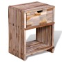 Nachttisch aus recyceltem Teakholz mit Schublade von vidaXL, Nachttische - Ref: Foro24-241715, Preis: 96,26 €, Rabatt: %