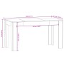 Esstisch aus geräuchertem Eichensperrholz 140x74,5x76 cm von vidaXL, Küchen- und Esstische - Ref: Foro24-815198, Preis: 91,00...